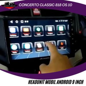 PROMO Headunit Mobil Android 9 Inchi Concerto Classic 818 OS 10 Real Ram 2Gb memory 32Gb Premium Car Accessories Murah Bisa COD