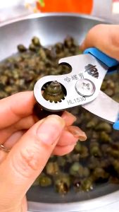 Kìm cắt đuôi ốc- Kìm tách Dụng cụ bấm loại bỏ đầu ốc làm bằng thép không gỉ có đầu khui chai tiện lợi