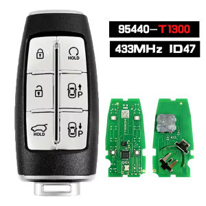 KEYECU 95440-DS110 95440-T6111 95440-T1300 TQ8-F0B-4F36 for Hyundai Genesis GV70 GV80 2022 Smart Remote Key Fob 433MHz ID47 6B