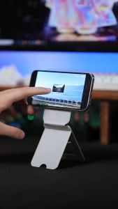 แท่นวางมือถือ ขาตั้งมือถือ แบบแม่เหล็ก พับเก็บได้ ถ่ายเซลฟี่สด แบบถอดออกพับได้ 90องศา สามโหมด