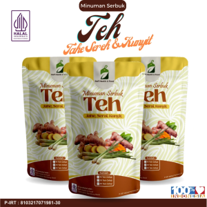 Teh Jahe Serai & Kunyit Isi 30 Tea Bag Minuman Serbuk Tumeric Ginger Lemongrass Tea