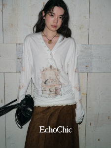 Áo Thun Tay Dài V-Neck Phong Cách Color Block