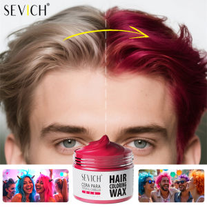 SEVICH high quality Hair Coloring Wax Temporary DIY Hair Color Wax One-Time Hair Dye Mud Cream Halloween Hair Styling products