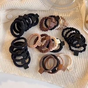 เชือกผมรัดผมสีกาแฟยืดหยุ่นสูงยอดนิยมทางอินเทอร์เน็ต