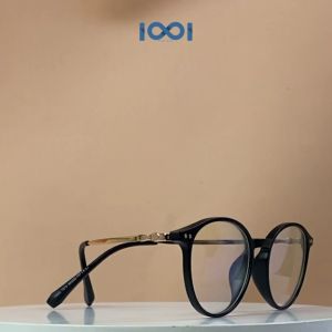 IOOI Eyewear -  Kacamata Bulat Titanium Lentur Bisa Minus Anti Radiasi Blueray Pria Wanita 1019