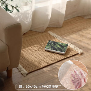 พื้นที่นั่งแบบญี่ปุ่นสไตล์โมเดิร์น ผ้าพันคอทำจากเส้นใยมะกอกสีเหลือง ผูกโบว์ กระโปรงพื้นสำหรับหนังสือพิมพ์ บ้านพักชั่วคราว ตกแต่งห้องทำงาน