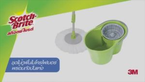 ชุดถังปั่นอีโคดูโอ้ววอช สก๊อตช์-ไบรต์ พร้อมไม้ถูพื้นไมโครไฟเบอร์