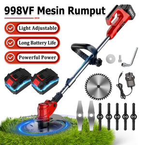 UNICO 998VF Mesin Rumput Lawn Mower Cordless Grass Cutter Multi-function Electric Grass Trimmer Cordless Lawn Cutter Rechargeable Mesin Rumput Elektrik