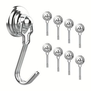 Magnet Hooks D20MM-Neodymium Magnets Hooks for Hanging Earth Magnet Hooks Heavy Duty for refrigerator Extra Cruise Hooks
