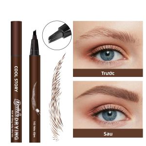 Bút Kẻ Mày Dạng Lỏng Lâu Trôi Không Thấm Nước Chống Mồ Hôi Nhanh Khô Hình Dáng Tự Nhiên Tăng Cường Lông Mày Hoang Dã