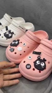 I รองเท้าแฟชั่น รองเท้าหัวโต รองเท้าผู้หญิง รุ่น TE 3122  สี ขาว ชมพู ขนาด  36-40