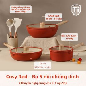 CAROTE | Bộ Đồ Nấu Không Dính 3 Món Dành Cho Gia Đình 