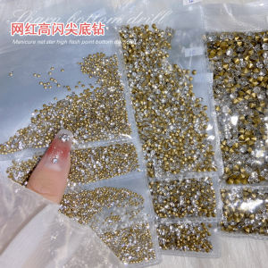 Large Package Nail Beauty Crystal Diamond Large Small Size Pile Rhinestone Nail Ornament Manicure Jewelry New Arrival Super Shiny Diamond Accessories