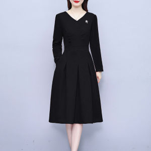 DAIXIANGFEIZI | Waist Shaping Popular New Long Sleeve Womens Dress for Spring Autumn Winter