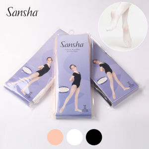Sansha Childrens Ballet Dance Socks Professional Exam Grade Large Pantyhose with Foot Practice Socks Fitness Sport Yoga