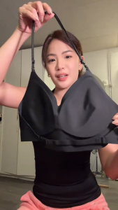 [Hottie Diary] Women U-Shape Halter Neck Backless Bra Small Bust Gather Seamless One-Piece Black Gentle Lift Support Multiple Wearing Styles 32-42ABC Cup S-3XL Womenswear Lady Comfort