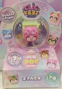 Clickeez Keyboard Bubble Pops 2-Pack Keychain with 70 Collectible Characters Series 3