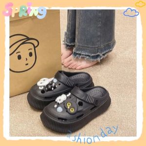 LHFriday พร้อมส่ง รองเท้าแตะแฟชั่นหัวโตผู้หญิง มาพร้อมตัวติดลวดลายน้องแมวพื้นนิ่มใส่สบายเลือกได้ 5 สี ราคาถูก สวยนะ ว่าไม่ได้