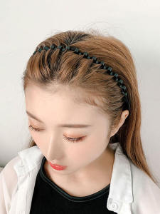 Black Iron Hairband Womens Face Washing Back Head Style Hair Clip Simple Fashion Hair Accessories for Men And Women