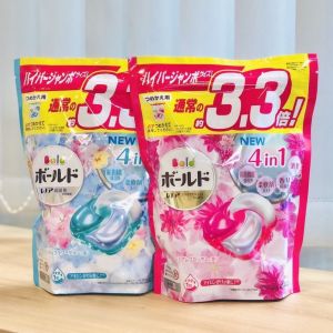 Viên Giặt Xả Gell Ball Bold 4in1 Nhật Bản Túi 27 Viên Túi 28 Viên