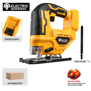 Electric Goddess Cordless Electric Jig Saw Portable Woodwork Cutting Saw Power Tool For Dewalt 20V Battery Pin