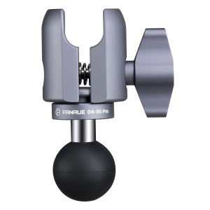 FANAUE Aluminum Alloy Independently Rotatable Single Socket Arm Motorcycle Phone Holder Short Extension Adapter Clip 1 Inch Ball