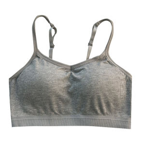 Áo Ngực Thể Thao Dày Cố Định Cho Bé Gái Áo Ngực Nhỏ Tập Hợp Ngực Áo Ngực Lót Nylon Màu Trơn Mùa Đông 2024