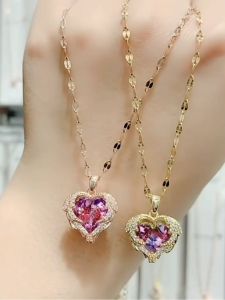 Kalung Titanium Wanita Rainbow Kristal: Keunggulan & Rekomendasi