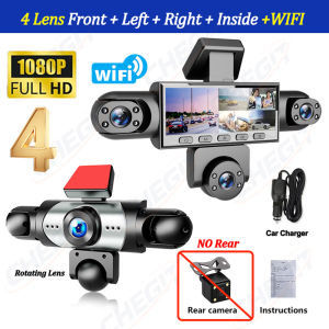 New 5Lens Dash cam 360° 1080P Video Recorder WIFI APP Car DVR Recording camera Front left right Rear View Auto 4ch dashcam