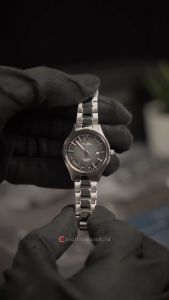 Jam Tangan Wanita Alba Prestige AH7EC9X1 Black Dial Silver Stainless Steel Strap