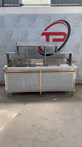 Quầy pha chế 1.8m 5 khay topping . Giá tại xưởng