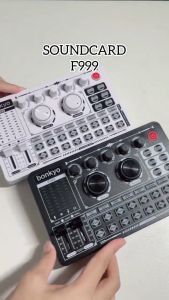 Bonkyo F999 + Headphone Peralatan Siaran Langsung Set Lengkap Sound Card Bernyanyi Ponsel Khusus TikTok Jangkar Rekaman Mikrofon K song