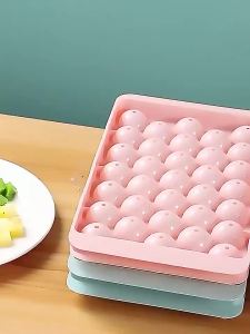 Family 33 Ice Cube Trays Hockey PP Mold Frozen Whiskey Ball Popsicle Fridge Ice Cube Box Lollipop Making Gifts Kitchen Tools