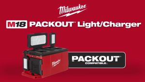MILWAUKEE M18™ POALC PACKOUT™ Area Light Charger M18 POALC M18POALC 3000 Lumens Water and Dust Resistant