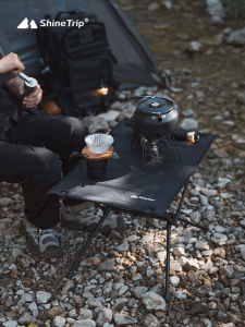 Portable Camping Table Foldable Desktop Storage Bag Cloth Surface Car Mounted Net Pocket Outdoor Leisure Furniture Table