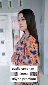 Dress kimono floral/home dress rayon