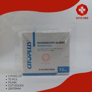 CITOPLUS Glass Slides (GROUNDCUT EDGES & FROSTED CLEAR BLUE)