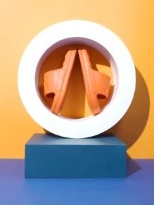 Lucia Sendal Selop Sendal Karet Jelly Wanita Sandal Wanita Kekinian 2025 Simple Elegan Empuk Sandal Rumah Kamar Mandi Sandal Selop Polos Berkualitas EVA