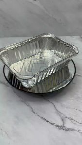 Aluminium Foil Cup BX 2173 Ukuran Besar 680 Ml + Tutup Tray Untuk Wadah Makanan Milk Bun