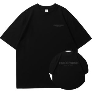 American Style Heavyweight Short Sleeve T-Shirt Mens Summer Oversize High Street Trendy Couple Half Sleeve Top Cotton round Neck Casual Fun Print