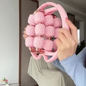 1PCS 18 Wheels Muscle Roller Massager With Circular Leg Clamps - 360 Roller for Leg Neck Hand Arm Relax - Indoor Sports Yoga