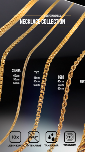 Emrys Necklace Tnt Real Titanium Anti Karat Kalung Titanium Pria Wanita