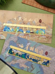 Thanh Lịch Dấu Trang Bằng Thép Không Gỉ Cổ Điển Hộp Quà Chính Xác Cao Cấp Phong Cách Trung Hoa Dành Cho Học Sinh Trung Học Giá Trị Thẩm Mỹ Cao Đặc Biệt