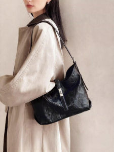 ITAMOOD | First Layer Leather Large Capacity Tote Bag