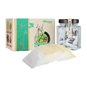 【Gift】South Moon Wormwood Belly Button Patch 30pcs+30capsules Slimming Belly Button Stickers Navel Sticker Slimming Herbal Patch Fat Burning Moxibustion stickers small waist lazy big belly body  detox slimming belly button patch