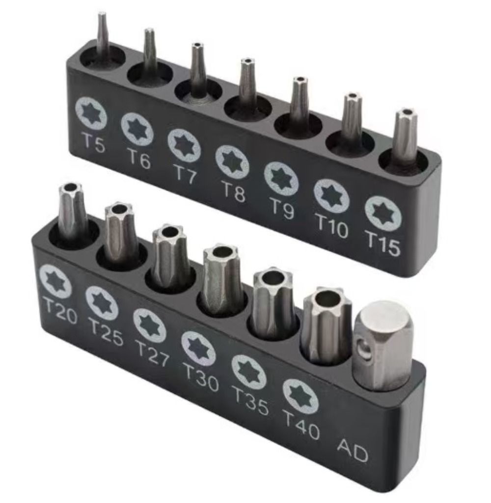Torx Screwdriver Bit Set Tamper Proof Security Drill Bits 25mm Long ...