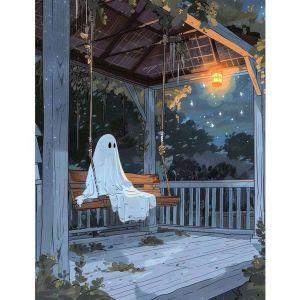 BILIBILI | 40x50cm Paint By Numbers Handpainted Canvas Painting The Ghost of The Swing Painting By Numbers for Adults Home Decor