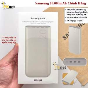 SDP 20000mAh Type C PD 45W Samsung EB-P4520 đảm bảo kiểm tra chính hãng fullbox- nguyên seal bảo hành 6 tháng