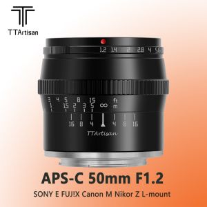 TTartisan 50mm F1.2 Mirrorless Camera Lens For Sony E Canon EOS-M Fujifilm X Nikon Z Leica L Micro 4/3 Photography Photo Studio
