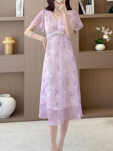 DAIXIANGFEIZI | Summer New Design Short Sleeve Charming Midi Dress